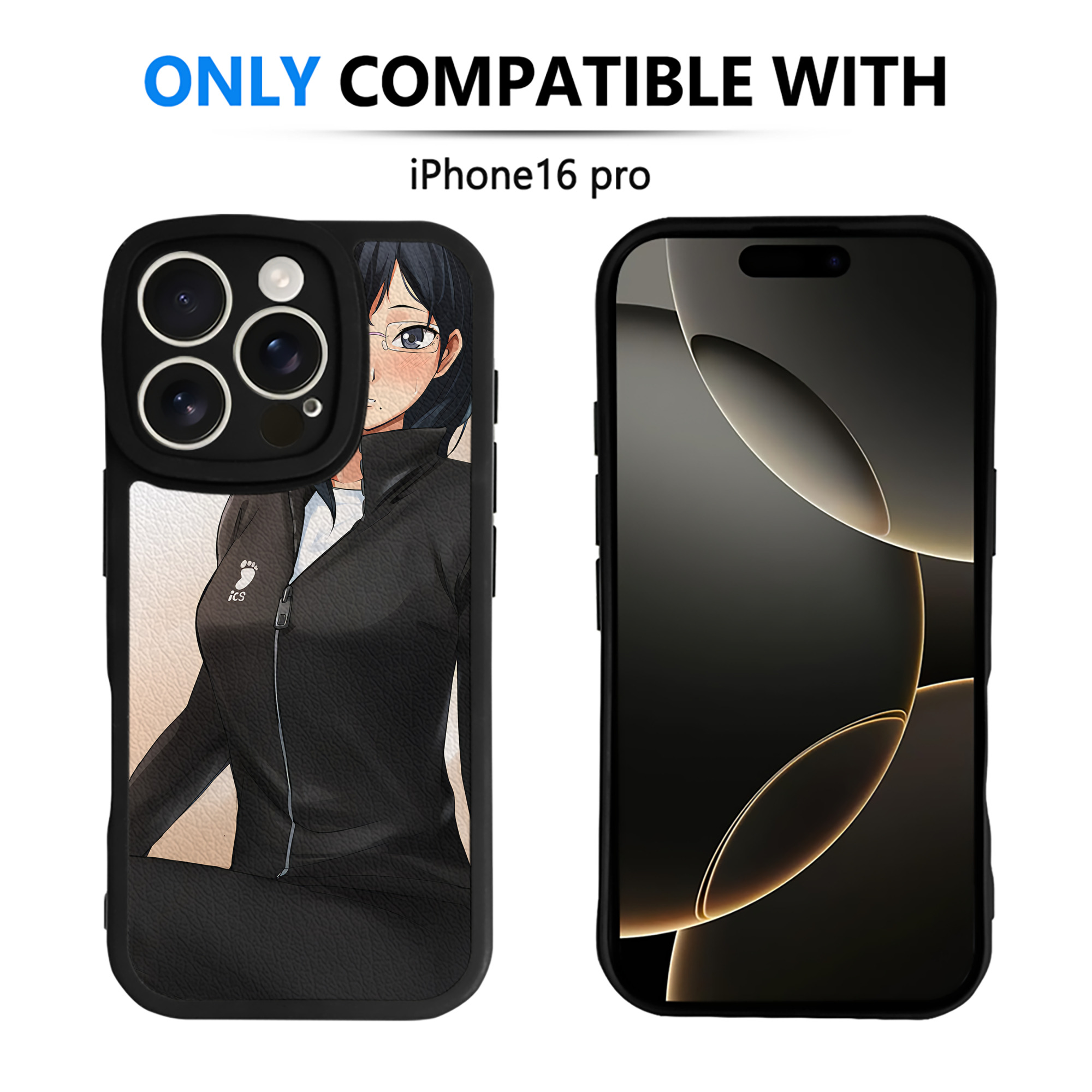 （画像用） ハイキュー!! Haikyu!! 【iPhone 16シリーズ対応】シリコンスマホケース（レザー調） 材質：シリコン